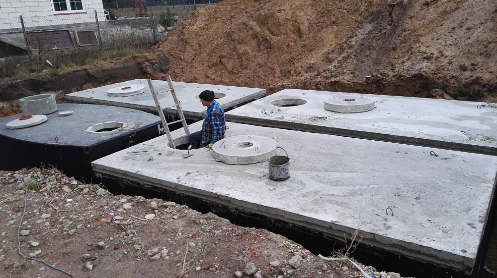Budowa szamba betonowego na działce